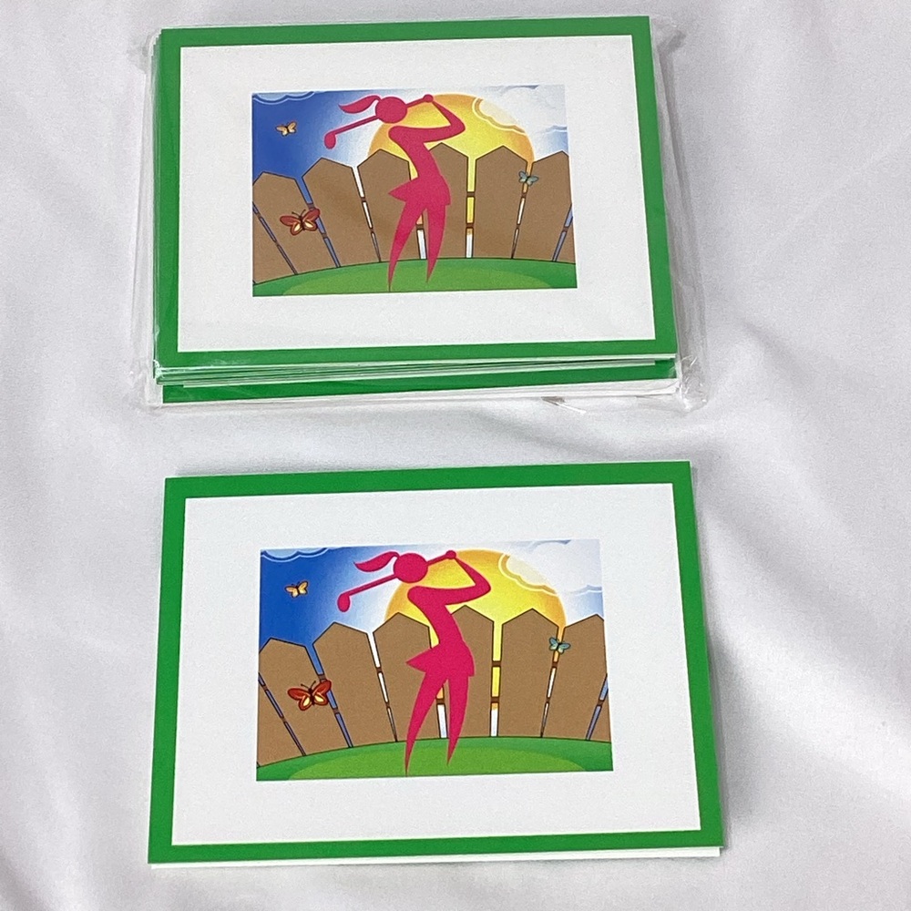 Golf Theme Greeting Cards Set By Paper Luxe